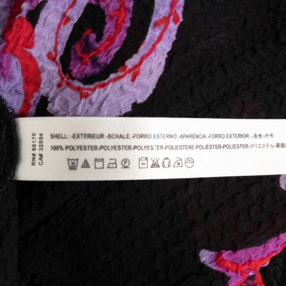 Free People Printed Symphony Sheer Slip Tunic Paisley Bell Sleeve Dress - Picture 8 of 10